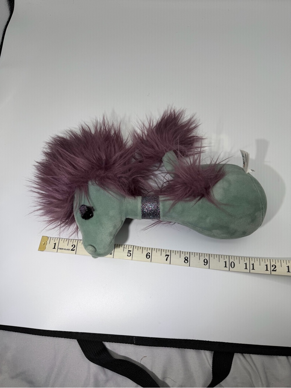 Jellycat Sage Green Plush with Plum Fur Mane - Picture 11 of 11